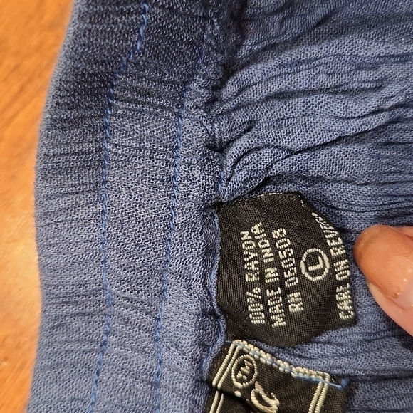 Broomstick blue skirt maxi length sz large hippie boho - Picture 5 of 6